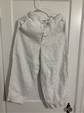 Madewell Women’s Linen Pull on Barrel Style Pant